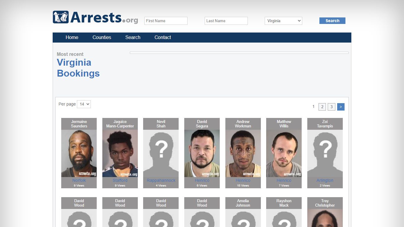 Virginia Arrests and Inmate Search